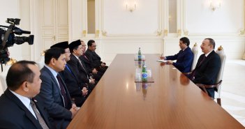 President Aliyev receives Indonesian parliamentary delegation