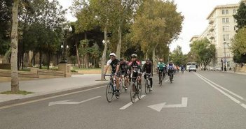 Azərbaycanda velosiped yolu salındı - Foto