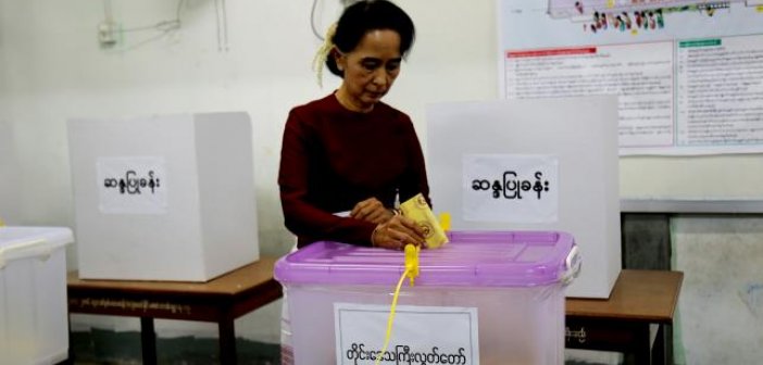 Myanmar's Suu Kyi set for sweeping power