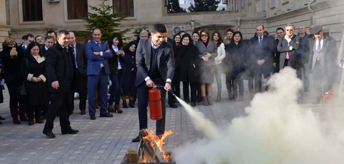 BHOS holds training on the use of fire extinguishers