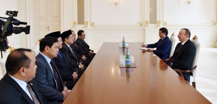 President Aliyev receives Indonesian parliamentary delegation