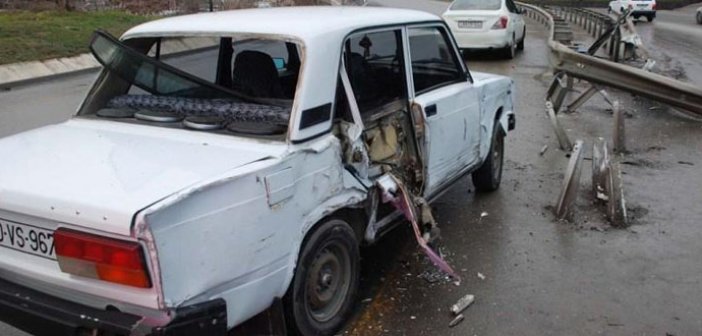 Bakıda yol qəzası - Yaralılar var